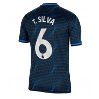 Camiseta Chelsea Thiago Silva #6 Segunda Equipación Replica 2023-24 mangas cortas